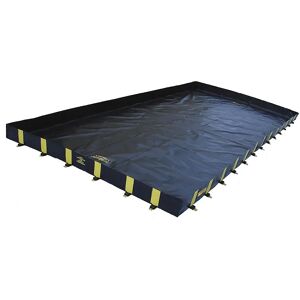 Justrite Cubeta plegable Rigid-Lock QuickBerm® XT, para tránsito frecuente, L x A 15,2 x 3,7 m