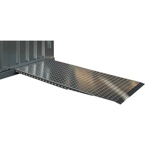 kaiserkraft Rampa de acceso, de chapa de aluminio estampada y antideslizante, A x P 870 x 1465 mm