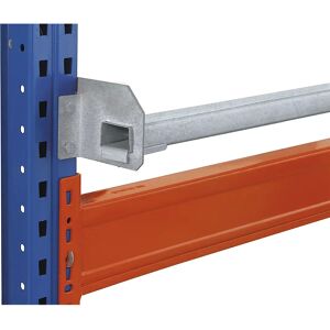 SCHULTE Seguro contra deslizamiento, incl. material de fijación, longitud 3600 mm, galvanizado