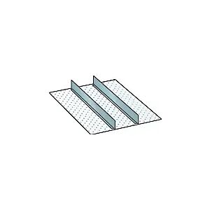 LISTA Juego de separadores para dimensiones de cajones de 459 x 612 mm, paredes ranuradas y separadoras para la compartimentación flexible, 2 paredes separadoras, altura del frente 200 mm