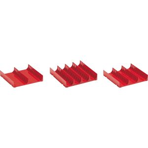 LISTA Separadores de cajones, compartimento de cubeta de 150 x 150 mm (9 x 9 U), UE = 6 unid., 2 cubetas con Ø de 70 mm