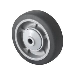 eurokraft basic Rueda de TPE sobre llanta de PP, rodamiento de bolas, protección contra hilos, Ø x anchura de rueda 125 x 35 mm
