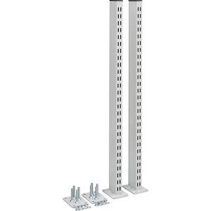 Treston Tubo reticulado para mesa de trabajo, con brida, 1 par, altura 790 mm