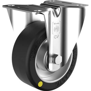 Wicke Neumático de goma elástica ESD, Ø de rueda x anchura 160 x 50 mm, carga máx. 400 kg, rueda fija