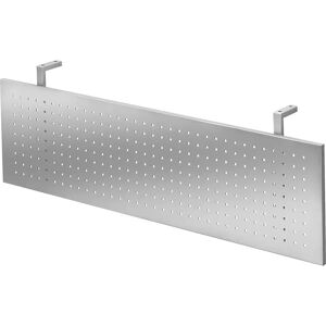 kaiserkraft Embellecedor, chapa perforada en aluminio blanco, para mesas de 1200 mm de anchura