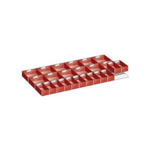 LISTA Juego de separadores de cajones, 24 cajas insertables, para altura del frente de 100 y 125 mm