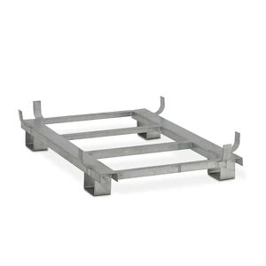 CEMO Bastidor de patas de acero, galvanizado, para L x A 1620 x 1190 mm, capacidad 1100 litros