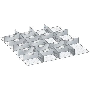 LISTA Pared separadora, para dimensiones de armario de 717 x 725 mm, para cajones de 150 mm de altura