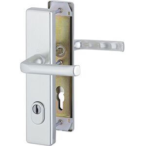  Hoppe para puerta de casa Puerta FH Juego de manivela para  puerta – aluminio anodizado plateado – para puertas de interior grosor de  la puerta 40 llave 45 mm. nueva york