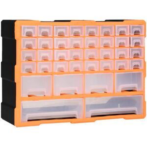 vidaXL Organizador multicajones con 40 cajones 52x16x37,5 cm