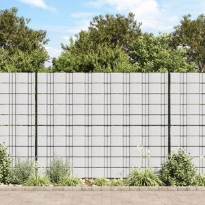 vidaXL Panel de valla de PVC blanco 70x0,19 m