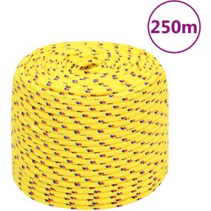 vidaXL Cuerda de barco polipropileno amarillo 10 mm 250 m