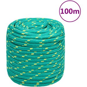 vidaXL Cuerda de barco polipropileno verde 18 mm 100 m