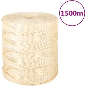 vidaXL Cuerda 100% sisal 2 mm 1500 m