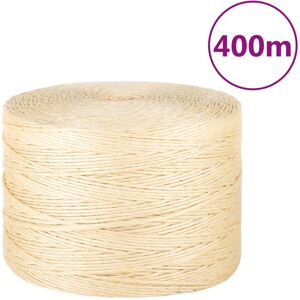 vidaXL Cuerda 100% sisal 3 mm 400 m