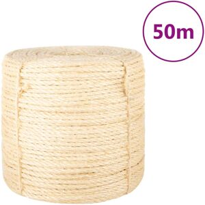 vidaXL Cuerda 100% sisal 6 mm 50 m