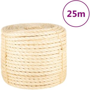 vidaXL Cuerda 100% sisal 14 mm 25 m