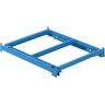 LISTA Bastidor extraíble, A x P 890 x 1260 mm, carga por balda 800 kg, 65 % extraíble, azul luminoso