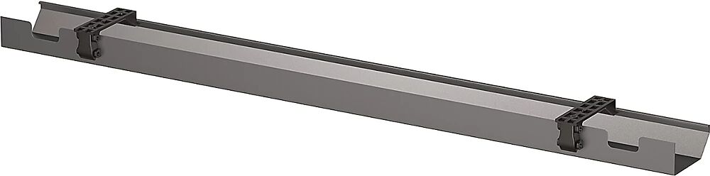 BISLEY Canaleta para cables CITO, para anchura de 2000 mm, gris antracita