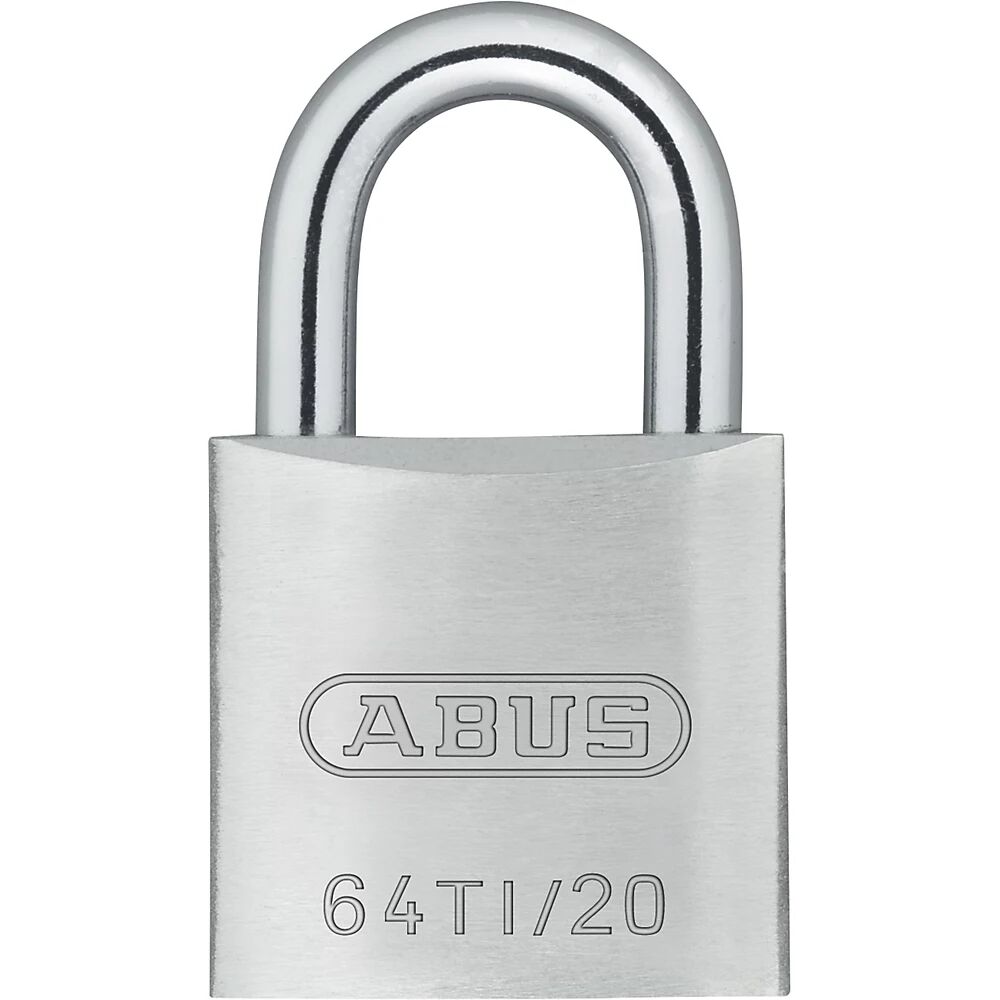 ABUS Candado de cilindro, 64TI/20 Lock-Tag, UE 12 unid., plateado