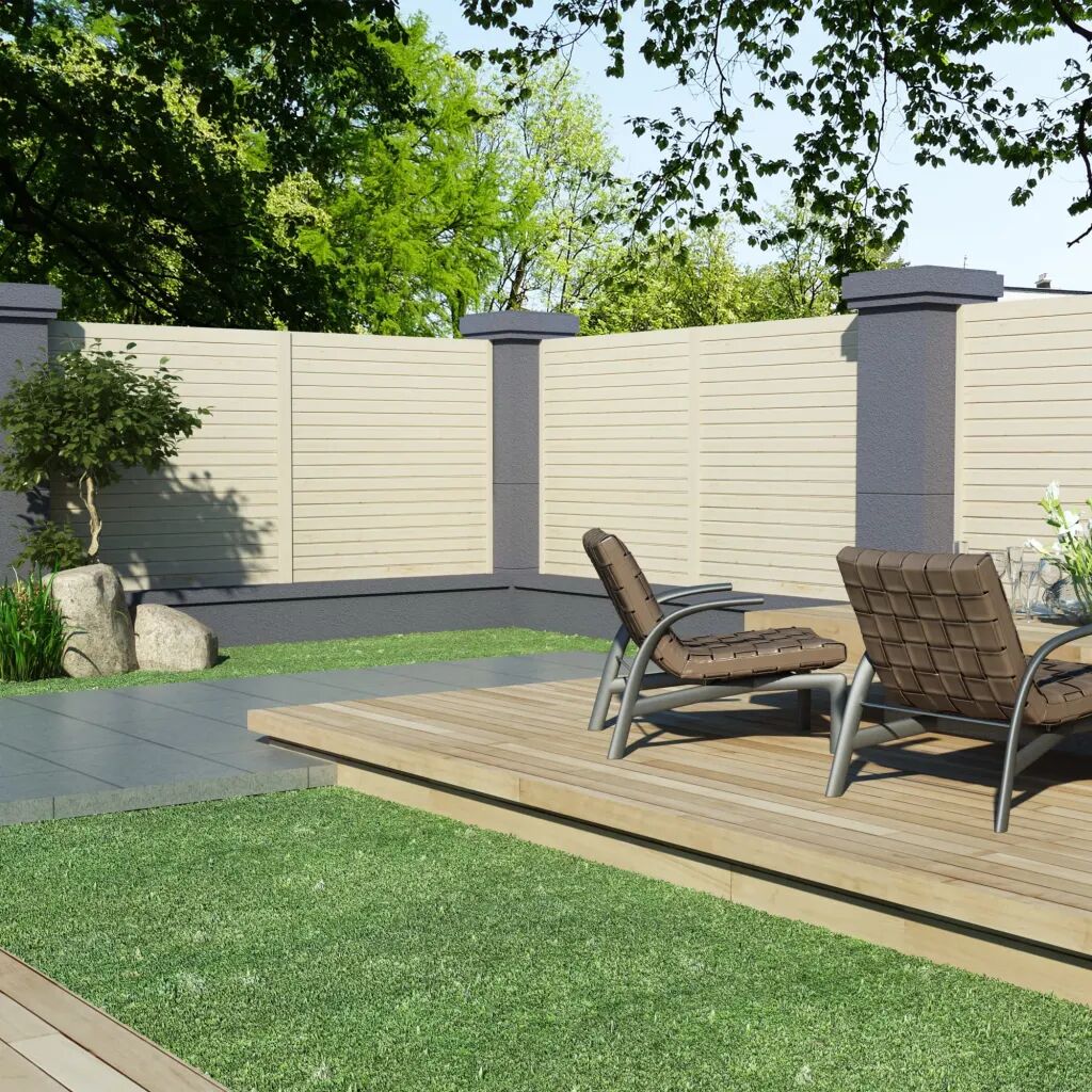 vidaXL Panel de valla de jardín 1,7x1,7 m