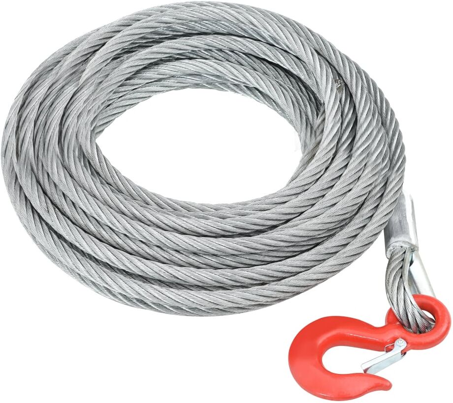 vidaXL Cuerda de cable 3200 kg 20 m