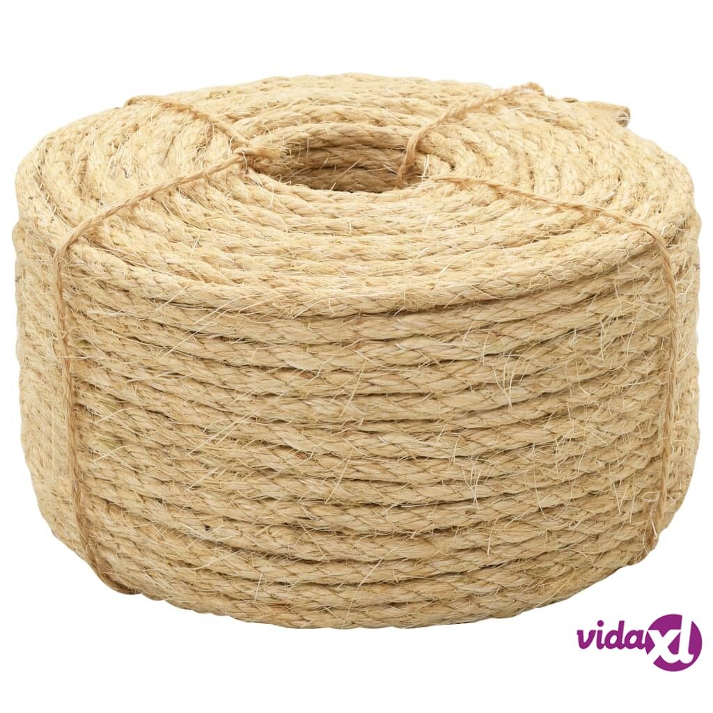 vidaXL Köysi 100% Sisal 10 mm 50 m