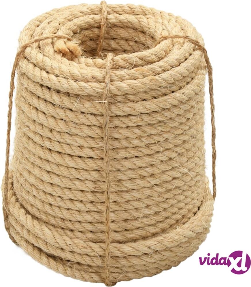 vidaXL Köysi 100 % Sisal 16 mm 100 m