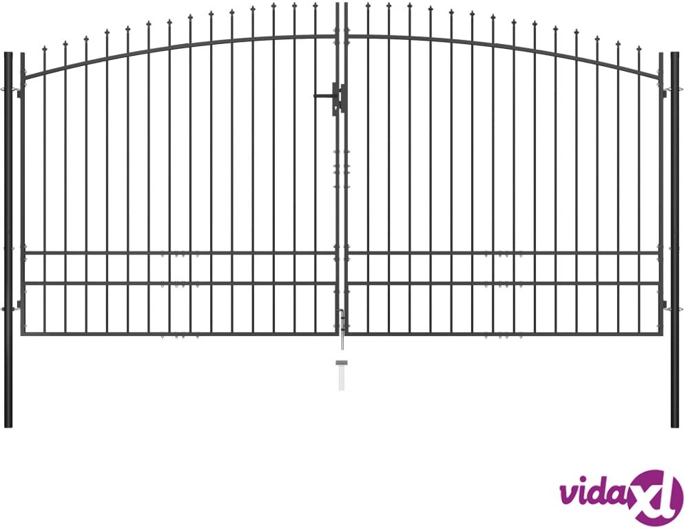 vidaXL Aitaportti keihäskärjillä 400x248 cm