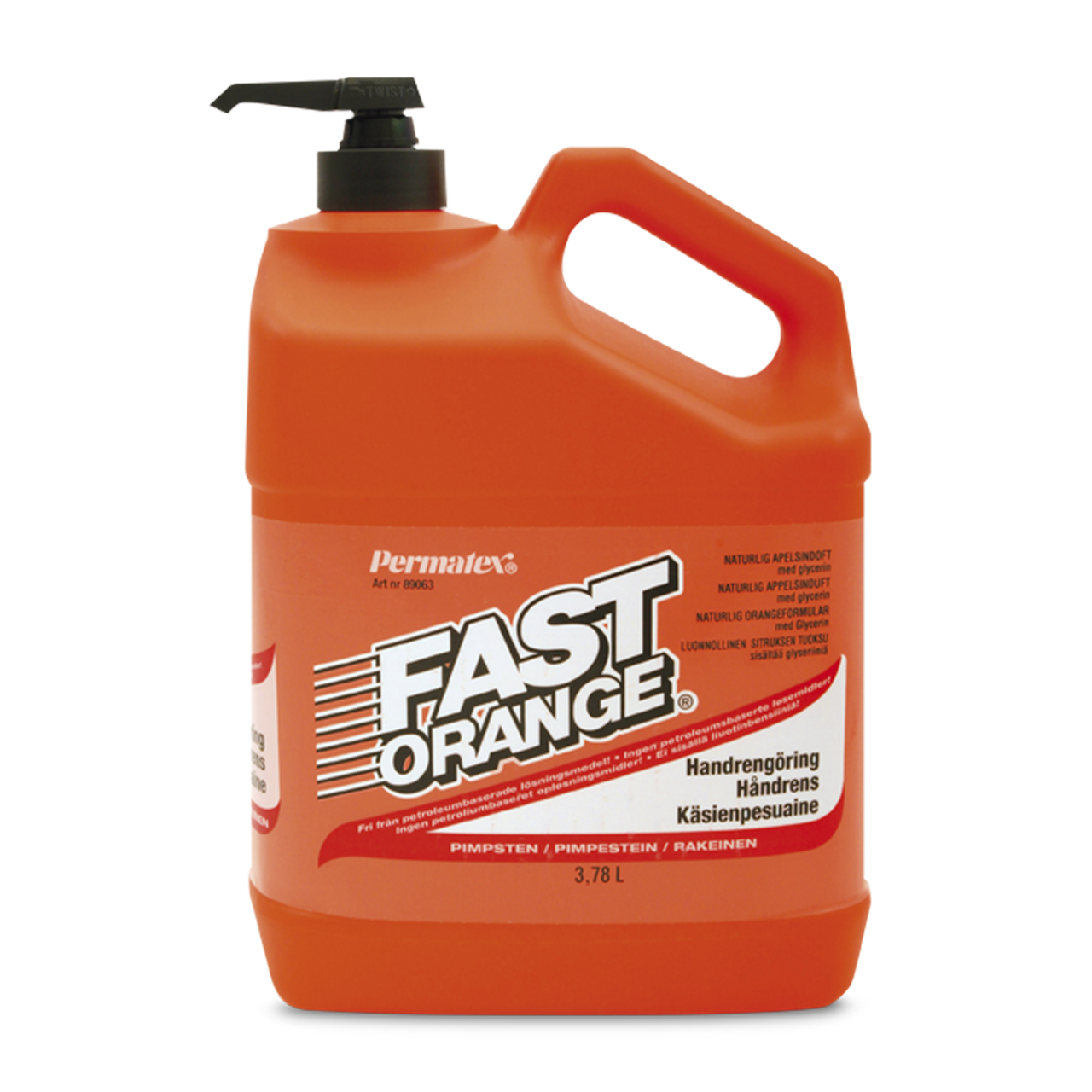 Permatex Käsienpuhdistusaine Permatex Fast Orange 3,78L