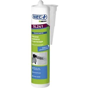 Mastic Silicone sanitaire SL241 NEC+ transparent 310ml x 5