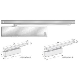 Ferme porte TS 41 avec bras glissière B finition blanc - ECO SCHULTE - 5030011750