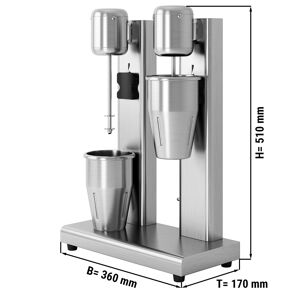 GGM GASTRO - Mixeur à broche ECO - avec 2 agitateurs - 2x950ml - 2x80Watt