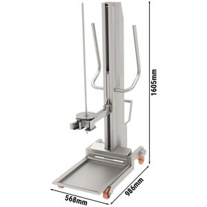 GGM GASTRO - Kebab Lift pour broches à kebab de 15x15 mm - charge max. 350 kg