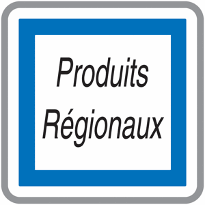 Panneau Alu Produits régionaux - Publicité