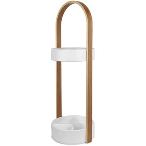 - Bellwood Porte-parapluies, blanc / naturel