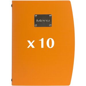 - 10 Protège-menus Rio Orange - Orange