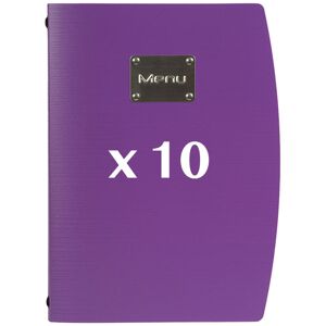 - 10 Protège-menus Rio violet - Violet