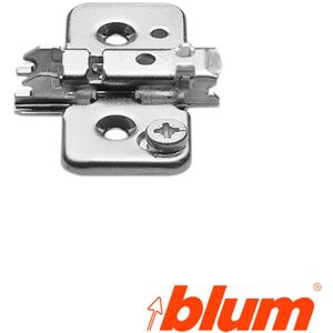 Base Cruz 3 mm Teton 5 mm Blum Extensif - Bases pour Blum Clip -Top Besting avec régulation frontale par excentrique - Plaqué nickel