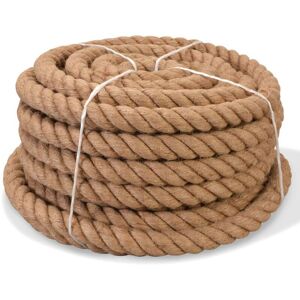 Helloshop26 - Corde 100% jute 14 mm 250 m corde de chanvre cordon fibre cordage - Publicité