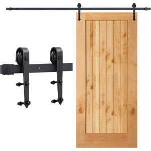 Einfeben - Rail Porte Coulissante Système de Porte Coulissante Ensemble d'accessoires pour Rail en bois Verre 150kg Pfeil 200CM - Publicité