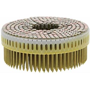 - jamais utilisé] Pack de 9750 Pointes Galva Crantées Tête Plate 2.5x50mm pour Cloueur Pneumatique en Rouleau 12m - 396077