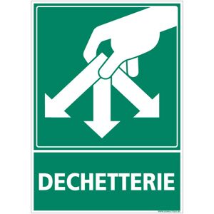 Signaletique.biz France - Panneau Recyclage Tri des déchets en déchetterie, Tri sélectif des déchets. Recyclage en déchetterie. Autocollant ou pvc ou - Publicité