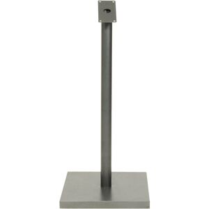 Pied pour porte-menu modèle gris métallisé - Hauteur 95 cm - Inox