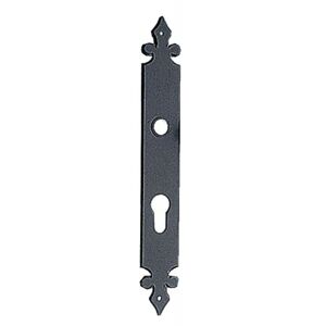 - Plaque aluminium finition noir pour grilles et portails clé i - Noir