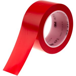 3M - Ruban de marquage Rouge Scotch 471, 50mm x 3 x 0.14mm ( Prix pour 1 ) - Publicité