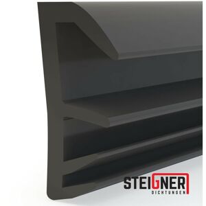 Steigner - Joint de feuillure de battant Joint d'étanchéité de fenêtre Largeur de rainure 5 mm en tpe, 50m, noir, SFD14 - noir - Publicité