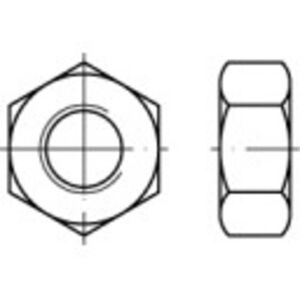 Écrou hexagonal M4 din 934 acier inoxydable A4 1000 pc(s) - Toolcraft