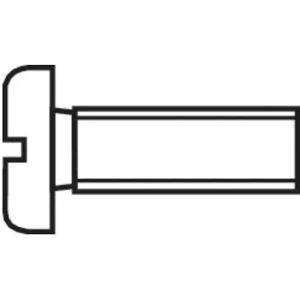 - vis cylindrique  100 pc(s) M3 16 mm tête cylindrique plat acier din 84