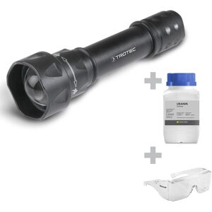 Trotec Lampe torche UV Torchlight 15F + Lunettes de protection + Fluorescéine